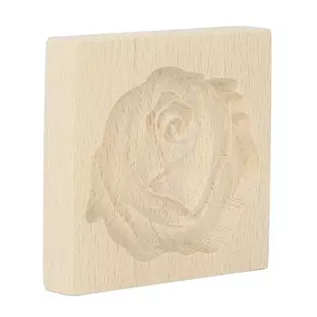 Деревянная форма для печенья, легко снимаемая, многоразовая, моющаяся, резная, пресс-форма для печенья, штамп для домашней кухни красный