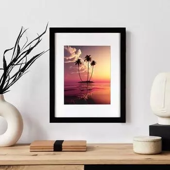 Деревянная фоторамка 5/6/7/8/10 дюймов A4 настенная простая в установке настенная или горизонтальная настольная фоторамка для офиса S чёрный