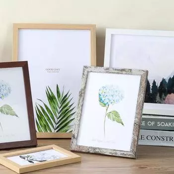 Деревянная фоторамка для настенного монтажа 10X15см 15X20см 20X25см А4 Деревянная фоторамка для фотографий Фото Декор Памятный подарок 9X13cm 5inch
