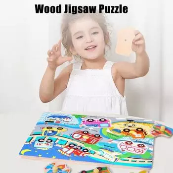 Деревянная головоломка для малышей с колышками, джунглями, морскими животными, числами, алфавитом, фруктами, динозаврами, транспортными средствами, для дошкольников, обучающая образовательная игрушка-головоломка G
