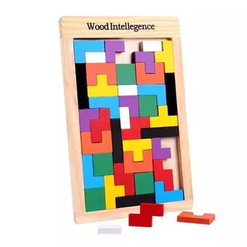 Деревянная головоломка-головоломка Цветная головоломка Monzo Развивающая игрушка для детей с аутизмом от 2 до 3 лет Головоломка для малышей от 5 до 6 лет От 4 лет обучения