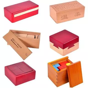 Деревянная головоломка-головоломка «Лубанский замок», открывающаяся 3D-головоломка, деревянная игрушка-головоломка для детей F