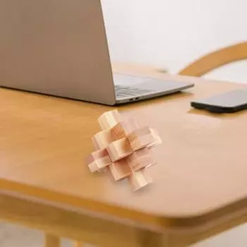 Деревянная головоломка-головоломка, тест на IQ, логическая тренировка, замок Luban Kong Ming для детей и взрослых, 3D-головоломка из бамбука, блокировка, разблокировка, обучающая игрушка H