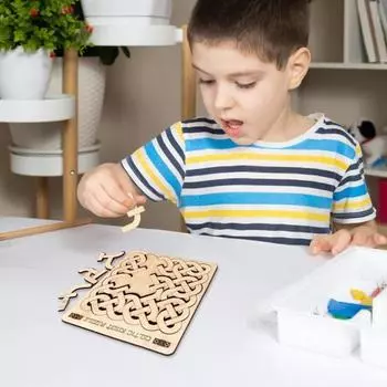 Деревянная головоломка с кельтским узлом, головоломка из цельного дерева, головоломка для детей и подростков, взрослых, развивающая игрушка