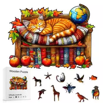 Деревянная головоломка с рисунком для украшения праздника для украшения вечеринки One Size