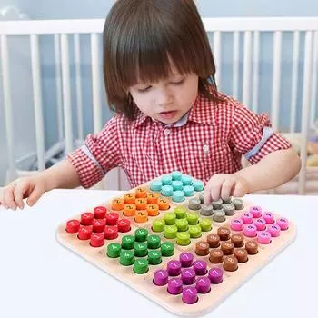 Деревянная головоломка судоку Yousheng, цветная цифровая обучающая тренировка фокусировки, для детей и взрослых, математическая головоломка, судоку, шахматная настольная игра, развивающая игрушка