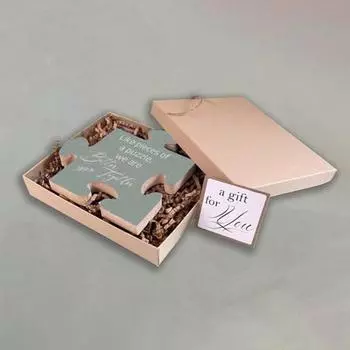 Деревянная художественная головоломка, вдумчивый подарок коллеге, резьба по дереву, кусок головоломки, подарок для коллег, друзей B