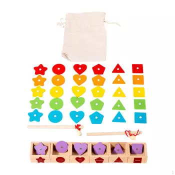Деревянная игра для рыбалки, обучающая игрушка для дошкольников, детские игрушки Монтессори