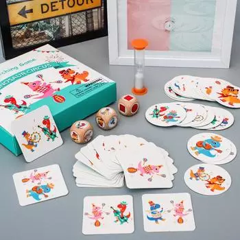 Деревянная игра-пазл «Цирк динозавров» для раннего развития