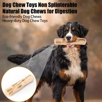 Деревянная игрушка для чистки зубов для собак, жевательная палочка для щенков из органического дерева для здоровья зубов S