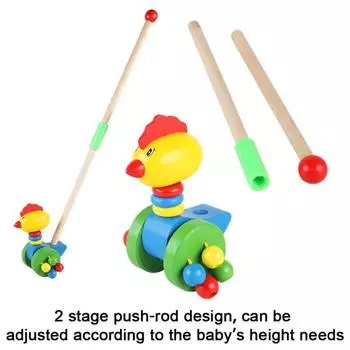 Деревянная игрушка для ползания для малышей Интерактивная игрушка для ходьбы Развивающие игрушки на колесиках для развития детей Игра в догонялки Игрушка для координации движений рук и глаз Cat