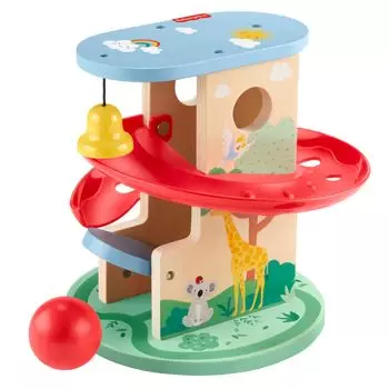 Деревянная игрушка Fisher Price «Мяч» Rinrin Tree House Toy Игрушка Монтессори от 9 месяцев и старше Цветная HXT92 Катится! Образование/обучение для малышей/малышей