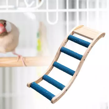 Деревянная игрушка-лестница для птиц, мостик для лазания домашних попугаев, деревянная подставка для попугаев,