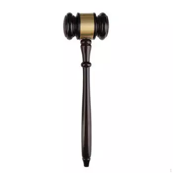 Деревянная игрушка-молоток ручной работы для юридических ролевых игр и подарков with base