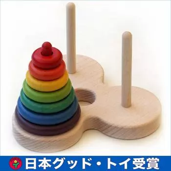 Деревянная игрушка, отмеченная наградой Hanoi Japan Good Toy Деревянная игрушка Развивающая игрушка Универсальная игрушка, которая понравится как младенцам, так и пожилым людям