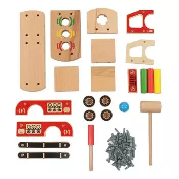 Деревянная игрушка пожарная машина образовательная многофункциональная разборная винтовая пожарная машина игрушка подарок для более чем 3