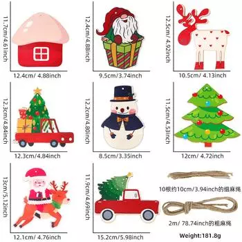 Деревянная Элегантная Рождественская Табличка со Стильным Украшением в виде Оленя для Веселого Праздника