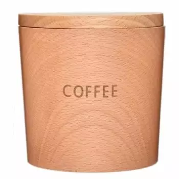 Деревянная канистра TOUGEI из ротанга (Кофе) Деревянный контейнер для хранения объемом 250 мл