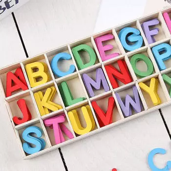 Деревянная карточка с алфавитом Интеллектуальные обучающие карточки Подарки к праздникам Образовательное познание
