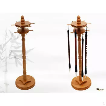 Деревянная китайская японская каллиграфия бамбуковая деревянная вешалка для кистей держатель для рисования