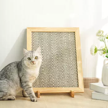 Деревянная когтеточка для кошек, товары для домашних животных, износостойкие защитные ковры и диваны, шлифовальные когти для