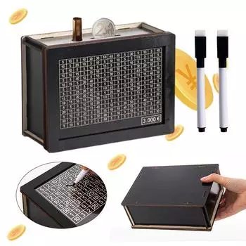 Деревянная копилка 500/1000/2000/3000/5000 Евро деревянная копилка многоразовая копилка копилка чек привычка экономить alcancias