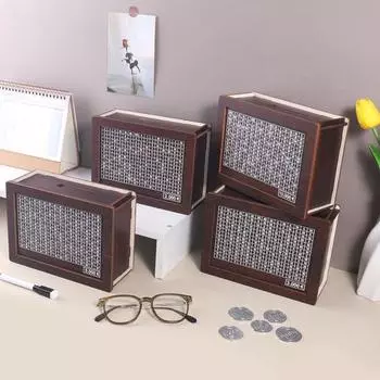 Деревянная копилка для детей, подарок, сбережение денег, вызов, коробка, накопитель денег с