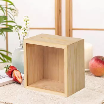 Деревянная копилка, многофункциональная, ретро, контейнер для банковского хранения с прозрачным окном и видимым окном