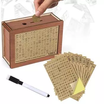 Деревянная копилка, счетчик монет, копилка с мишенью для подсчета и цифрами, коробка для хранения наличных денег для детей, друзей, подарков на день рождения