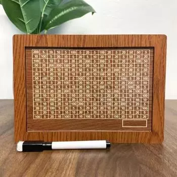 Деревянная копилка со счетчиком 1000/2000/3000/5000/10000 евро, накопительная коробка для денег, контейнер для денег для детей, копилка для монет