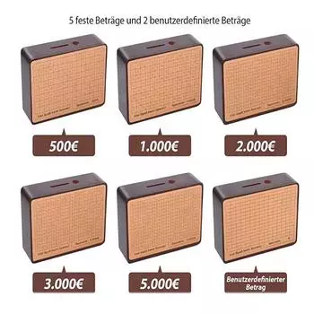 Деревянная копилка со счетчиком, копилка для монет, копилка с бумажными целями и цифрами для экономии евро и долларов Dollar хаки