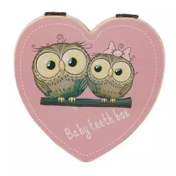 Деревянная коробка для детских зубов, милый портативный ящик для хранения зубов, органайзер, подарок на память для детей