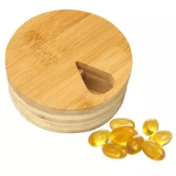 Деревянная коробка для таблеток, 7 решеток, вращающаяся, пыленепроницаемая, влагозащищенная, портативная, легкая, с крышкой, органайзер для ежедневных и еженедельных лекарств, чехол для хранения таблеток, держатель для таблеток