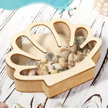 Деревянная коробка Shadow Box для хранения безделушек, подарок на день рождения, настольная многоцелевая коллекция Ornamnet