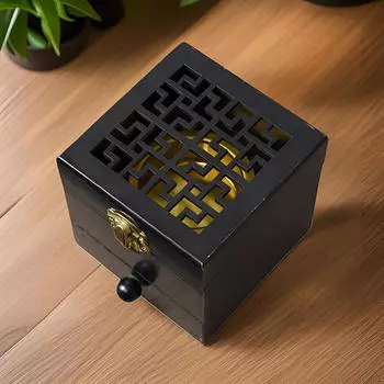 Деревянная курильница, конусный держатель, деревянная курильница с ящиком для сжигания, благовония