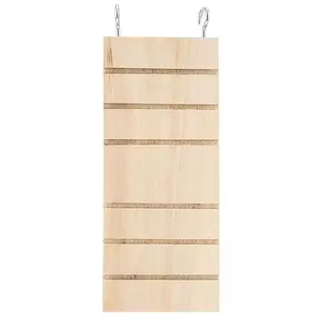 Деревянная лестница для питомца, подставка для хомяка, птицы, платформа, подставка для игрушек, жердочки, клетка