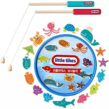 Деревянная магнитная игрушка для рыбалки Little Tikes, разные цвета, популярные корейские игрушки
