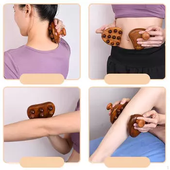 Деревянная массажная щетка, деревянный инструмент, скульптура тела, подарок на день отца, ручной массажер