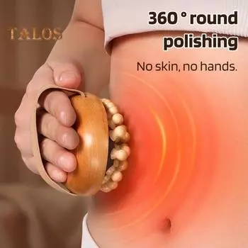 Деревянная массажная щетка для тела с ремешком для руки эргономичный мужской женский меридиан плечевой шея тело антицеллюлитный массажер скруббер гуаша инструмент S