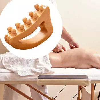 Деревянная массажная щетка, скребковый инструмент, универсальный портативный инструмент для расслабления гладких мышц