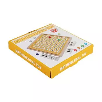Деревянная многофункциональная магнитная шахматная доска 2 в 1 для умножения, развивающая арифметическую реакцию, настольная игра, раннее образование, головоломка, игрушка One Size