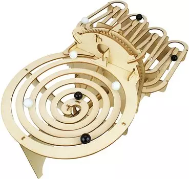 Деревянная модель-пазл с автоматическим приводом, сделанная в, отличный подарок, циркуляция с моторным приводом, Великобритания, (Мраморный трек)