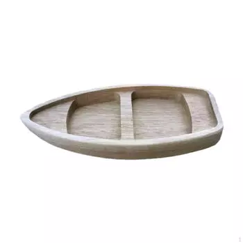 Деревянная модель рыбацкой лодки, китайское деревянное каноэ, морские поделки для настольной книжной полки 6,69 дюйма