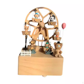 Деревянная музыкальная шкатулка, фигурка, рождественский подарок, детские игрушки, механизм, ветряная мельница Dandelions Promise