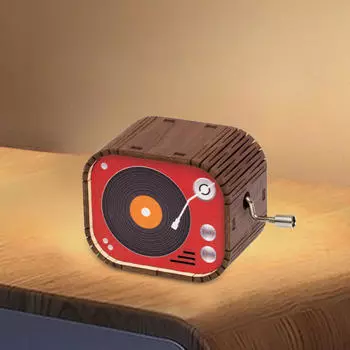 Деревянная музыкальная шкатулка как украшение стола, музыкальный подарок для детского праздника Multicolor A