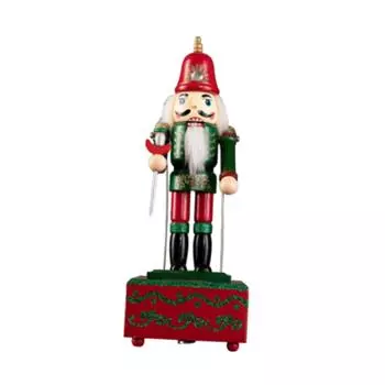 Деревянная музыкальная шкатулка, настольный декор, рождественский декор в виде Щелкунчика, куклы-щелкунчики для праздника, Нового года, свадебных полок, Дня святого Валентина