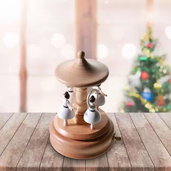 Деревянная музыкальная шкатулка ручной работы — уникальный предмет домашнего декора и идея для подарка Dancing Girls