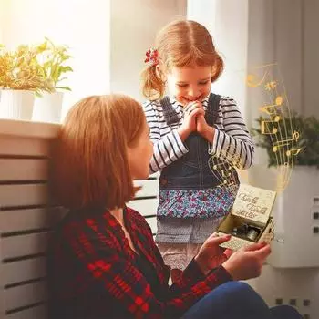 Деревянная музыкальная шкатулка Yousheng, коллекционная музыкальная шкатулка с ручным заводом, в стиле ретро, для подарка на день рождения, день святого валентина, Рождество 2