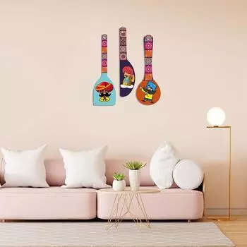 Деревянная настенная вешалка Artvibes Rajasthani Culture для дома | Офис | Гостиная | Подарок