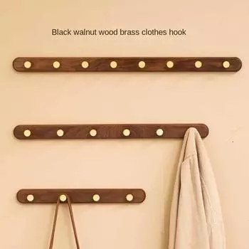 Деревянная настенная вешалка для пальто, настенная вешалка для дома, вешалка для пальто и шляп, подвесная вешалка для ванной комнаты, гостиной, органайзер для домашних аксессуаров